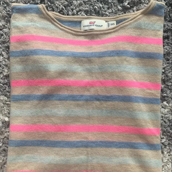 Vineyard Vines beach layer merino wool natural fiber sweater, fits like a small - Picture 3 of 6